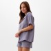 Пижама женская (рубашка, шорты) KAFTAN Basic размер 40-42, серая