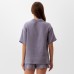 Пижама женская (рубашка, шорты) KAFTAN Basic размер 40-42, серая