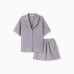 Пижама женская (рубашка, шорты) KAFTAN Basic размер 40-42, серая
