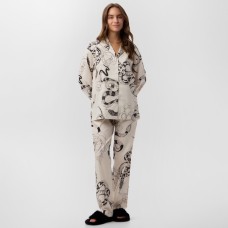 Пижама новогодняя женская KAFTAN "Змея", размер 44-46, бежевый