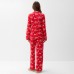 Пижама новогодняя женская (рубашка и брюки) KAFTAN ХоХо, размер 40-42