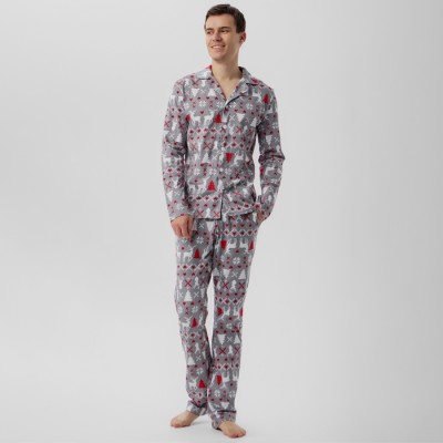Пижама новогодняя мужская KAFTAN «Скандинавия», размер 50
