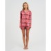 Пижама (рубашка, шорты) женская KAFTAN Red, размер 44-46