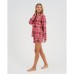 Пижама (рубашка, шорты) женская KAFTAN Red, размер 44-46