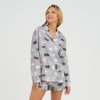 Пижама (рубашка, шорты) женская KAFTAN 