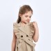 Платье детское двубортное KAFTAN, размер 32 (110-116 см), цвет бежевый