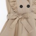 Платье детское двубортное KAFTAN, размер 32 (110-116 см), цвет бежевый