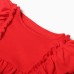 Платье детское с рюшами KAFTAN размер 30 (98-104 см) красный