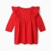 Платье детское с рюшами KAFTAN размер 32 (110-116 см) красный