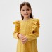 Платье детское с воланами KAFTAN, р.32 (110-116), желтый