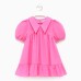 Платье детское с воротником KAFTAN, размер 30 (98-104 см), цвет ярко-розовый