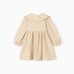Платье для девочки из фланели KAFTAN размер 32 (110-116 см), бежевый