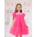 Платье для девочки с пышной юбкой KAFTAN, рост 86-92, цвет ярко-розовый
