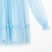 Платье для девочки сетка KAFTAN, размер 30 (98-104 см), голубой