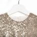 Платье нарядное детское с пайетками KAFTAN, размер 28 (86-92 см), чёрный