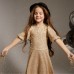 Платье нарядное для девочки KAFTAN размер 36 (134-140 см), золотой