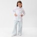 Рубашка для девочки KAFTAN Linen, р.30 (98-104 см) белый