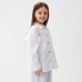Рубашка для девочки KAFTAN Linen, р.30 (98-104 см) белый