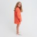 Рубашка для девочки джинсовая KAFTAN, размер 32 (110-116 см), цвет оранжевый