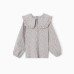 Рубашка для девочки из фланели KAFTAN размер 32 (110-116 см), серый
