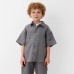 Рубашка для мальчика KAFTAN Linen, р. 32 (110-116), серый