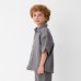 Рубашка для мальчика KAFTAN Linen, р. 32 (110-116), серый