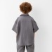 Рубашка для мальчика KAFTAN Linen, р. 32 (110-116), серый
