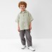 Рубашка для мальчика KAFTAN Linen, р. 32 (110-116), зеленый