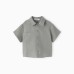 Рубашка для мальчика KAFTAN Linen, р. 34 (122-128), серый