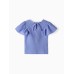 Топ из муслина для девочки KAFTAN, рост 128 см, фиолетовый
