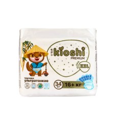 Подгузники-трусики KIOSHI PREMIUM , Ультратонкие, XXL 16+ кг, 34 шт