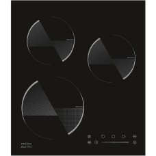 Варочная поверхность KRONA OMBRA 45 BL, индукционная, 3 конфорки, сенсор, чёрная