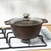 Кастрюля, 2 л, d=22 см, h=15 см, антипригарное покрытие, цвет кофейный мрамор