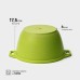 Кастрюля алюминиевая Trendy style, 4 л, d=24 см, h=14,5 см, антипригарное покрытие, стеклянная крышка, зелёная