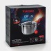 Кастрюля из нержавеющей стали ORION, 3.5 л, d=20 см, стеклянная крышка, капсульное дно, индукция