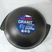 Казан для плова Granit ultra, 9 л, алюминиевая крышка, литые ручки, антипригарное покрытие, цвет чёрный
