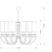 Люстра на штанге Kutek Lea LEA-ZW-12(BN/A)