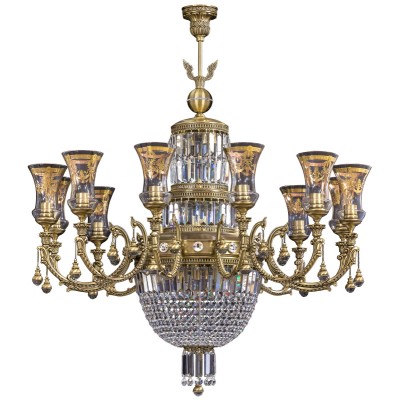 Люстра на штанге Kutek SIENNA-CRYSTAL SWAROVSKI SIE-ZW-12(P)