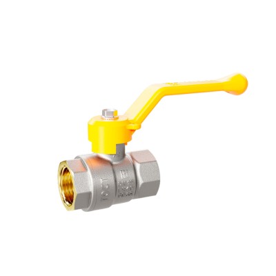 Кран шаровой латунный для газа LD Pride 47.40.В-В.Р GAS Ду 40 Ру 25 (рычаг с бир.)