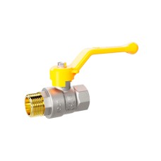 Кран шаровой латунный для газа LD Pride 47.50.В-Н.Р GAS Ду 50 Ру 25 (рычаг с бир.)