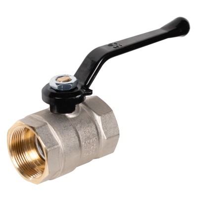 Кран шаровой латунный LD Pride 47.40.В-В.Р Ду 40 Ру 25 (рычаг с бир.)