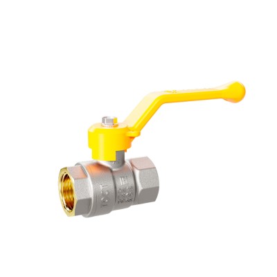 Кран шаровой латунный для газа LD LD Pride 47.32.В-В.Р GAS Ду32 Ру25 (рычаг с бир.)