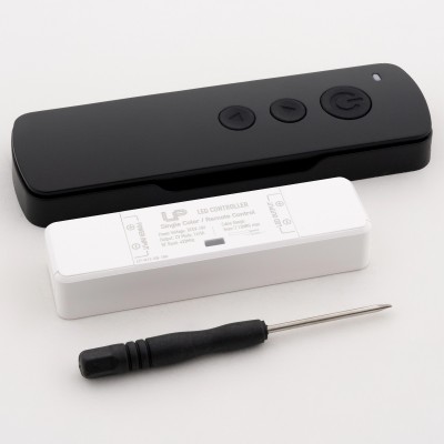 Контроллер-диммер с пультом ДУ LEDS POWER N12-SB Nano RF 15A Black 005812