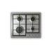 Варочная поверхность Lex GVS 640 IX, газовая, 4 конфорки, серебристая