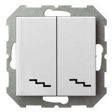 Переключатель двухклавишный без рамки LIREGUS EPSILON 28-010