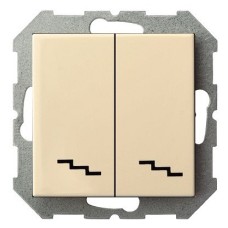 Переключатель двухклавишный без рамки LIREGUS EPSILON 28-060