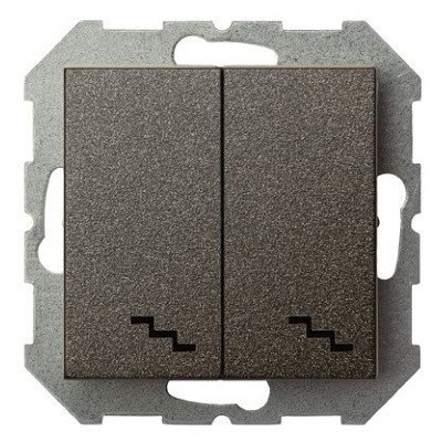 Переключатель двухклавишный без рамки LIREGUS EPSILON 28-109