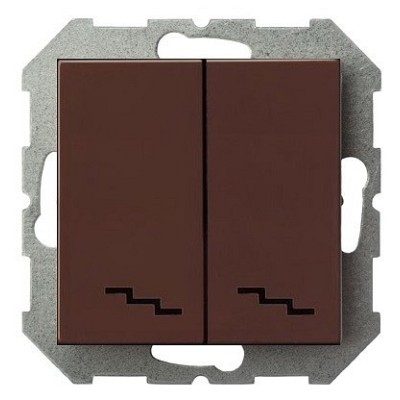 Переключатель двухклавишный без рамки LIREGUS EPSILON 28-139