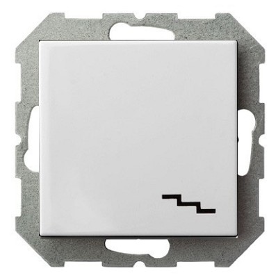 Переключатель одноклавишный с подсветкой, без рамки LIREGUS EPSILON 28-0081