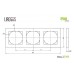 Рамка на 3 поста LIREGUS EPSILON 28-0883